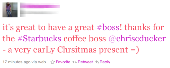 staff tweet
