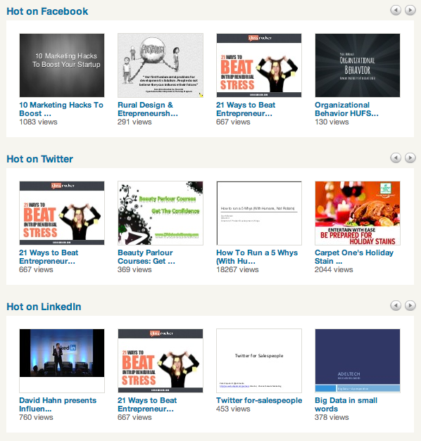 slideshare homepage
